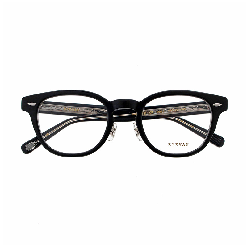 【EYEVAN】 Webb（49）-CP ウェブ PBKS（PIANO BLACK/SILVER） クリングスタイプ メガネ 49サイズ