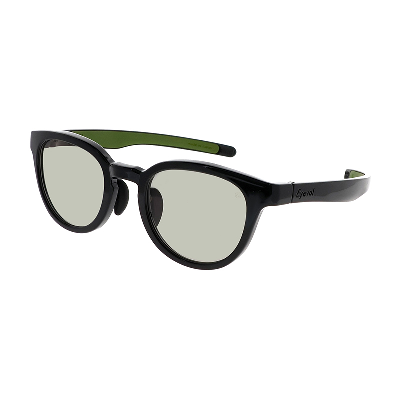 【Eyevol for POKER FACE 別注カラー】 LEIFER3（49） PF BK-MLT-GRGNPLPH（ブラック/ミリタリーグリーン） 偏光調光レンズ サングラス