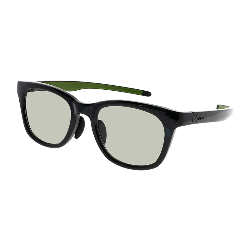 【Eyevol for POKER FACE 別注カラー】 SHAW（52） PF BK-MLT-GRGNPLPH（ブラック/ミリタリーグリーン） 偏光調光レンズ サングラス