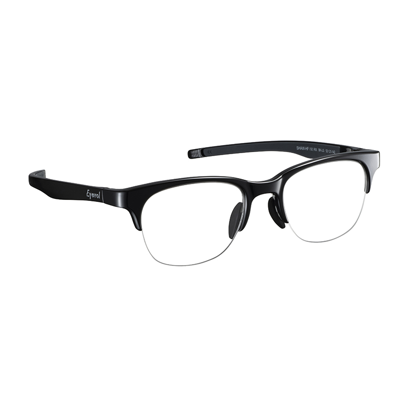 【Eyevol】 SHAW-HF（52）RX ショーハーフ52RX BK-LG メガネ 52サイズ
