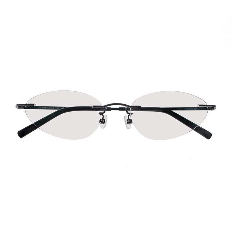 【RIMLESS TOKYO】 06 BK（Black） レンズカラー：Sand20 サングラス