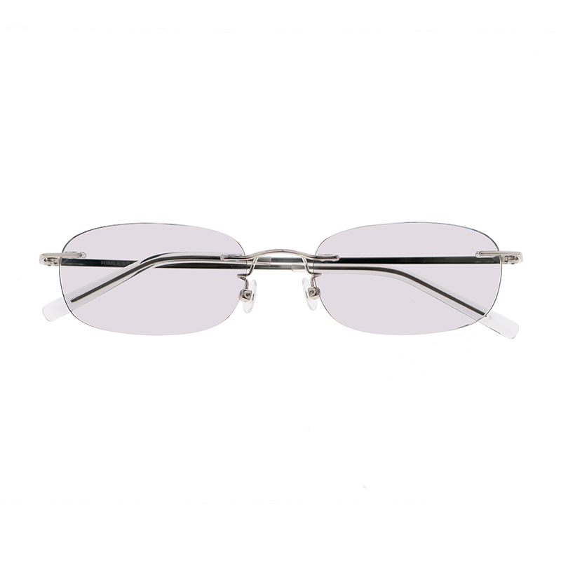 【RIMLESS TOKYO】 01 SV（Silver） レンズカラー：Concrete サングラス