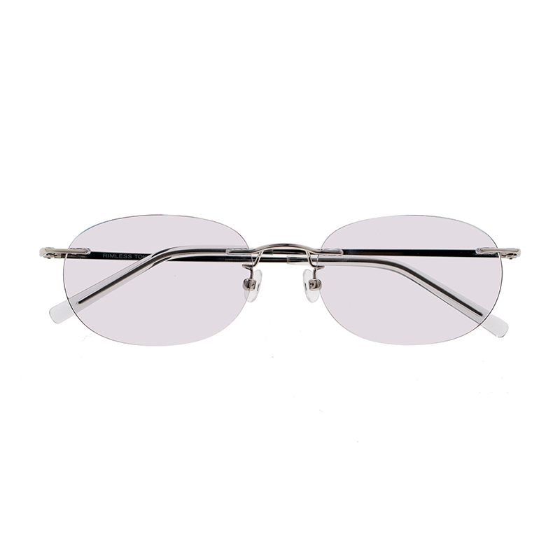【RIMLESS TOKYO】 02 SV（Silver） レンズカラー：Concrete サングラス