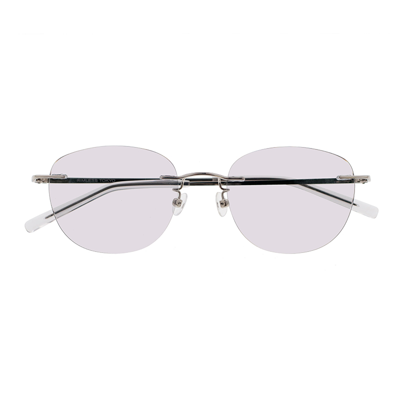 【RIMLESS TOKYO】 03 SV（Silver） レンズカラー：Concrete サングラス