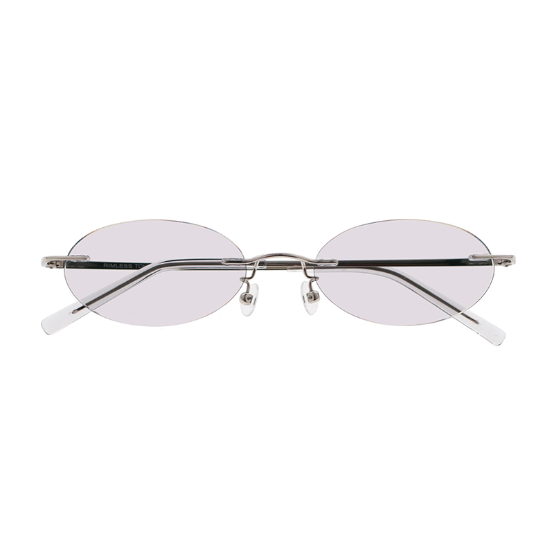 【RIMLESS TOKYO】 04 SV（Silver） レンズカラー：Concrete サングラス