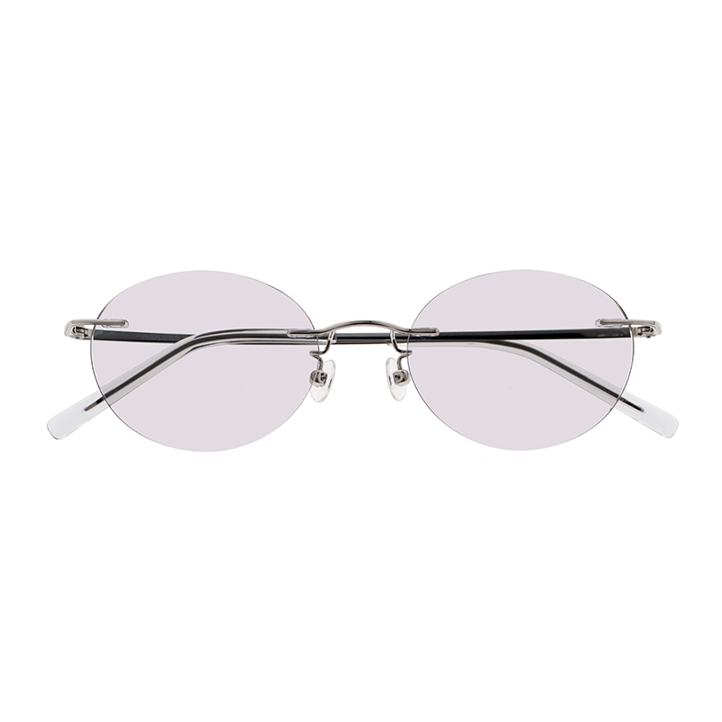 【RIMLESS TOKYO】 05 SV（Silver） レンズカラー：Concrete サングラス