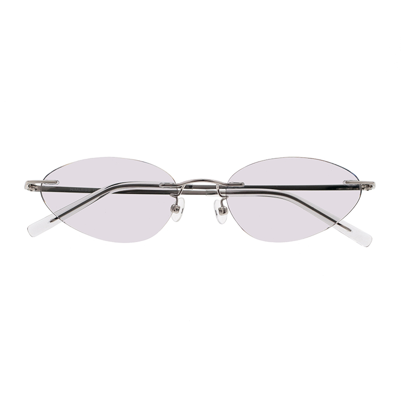 【RIMLESS TOKYO】 06 SV（Silver） レンズカラー：Concrete サングラス