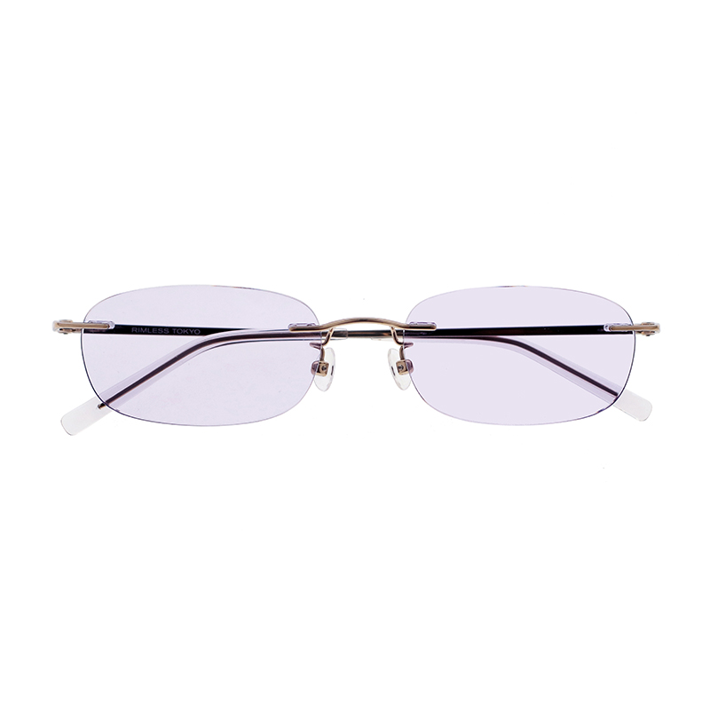 【RIMLESS TOKYO】 01 GD（Gold） レンズカラー：Iris サングラス