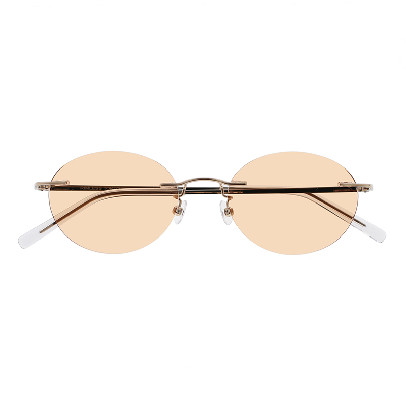 【RIMLESS TOKYO】 05 GD（Gold） レンズカラー：Mandarin サングラス