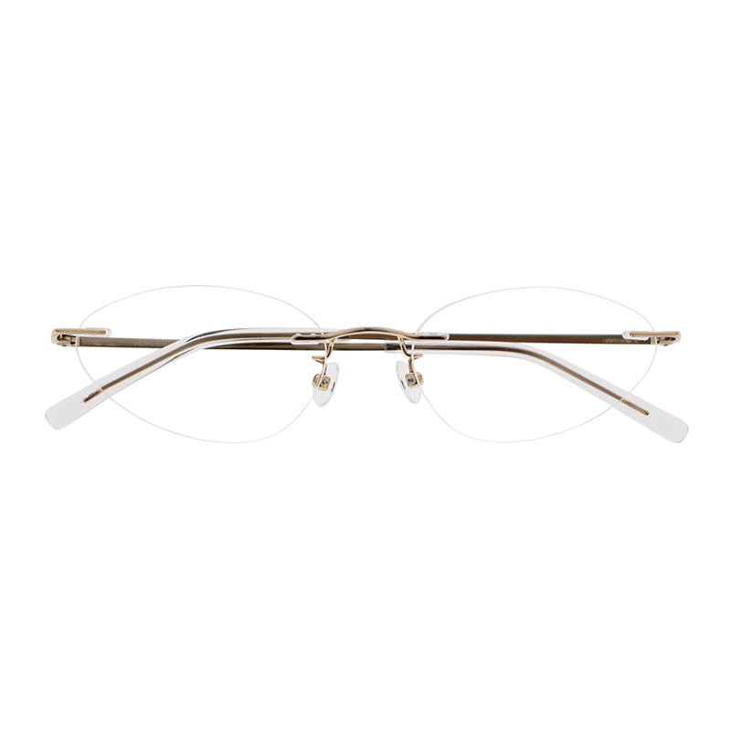 【RIMLESS TOKYO】 06 GD（Gold） レンズカラー：Clear メガネ
