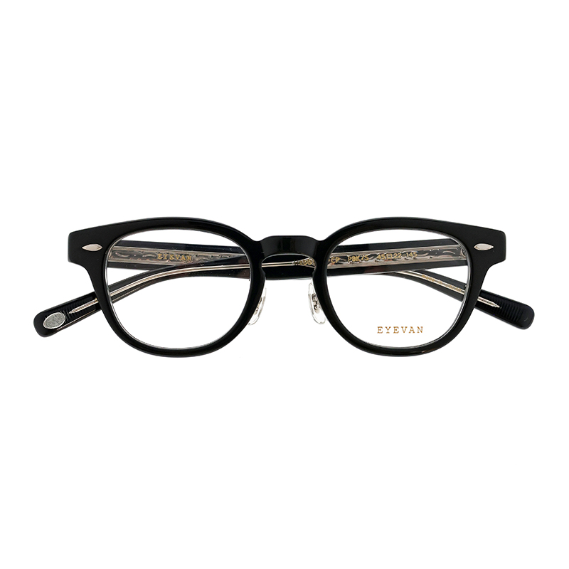【EYEVAN】 Webb（45）-CP ウェブ PBK/S（PIANO BLACK/SILVER） クリングスタイプ メガネ 45サイズ