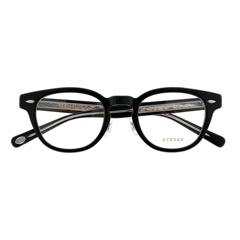 【EYEVAN】 Webb-CP ウェブ-CP PBK/S（PIANO BLACK/SILVER） クリングスタイプ メガネ 47サイズ