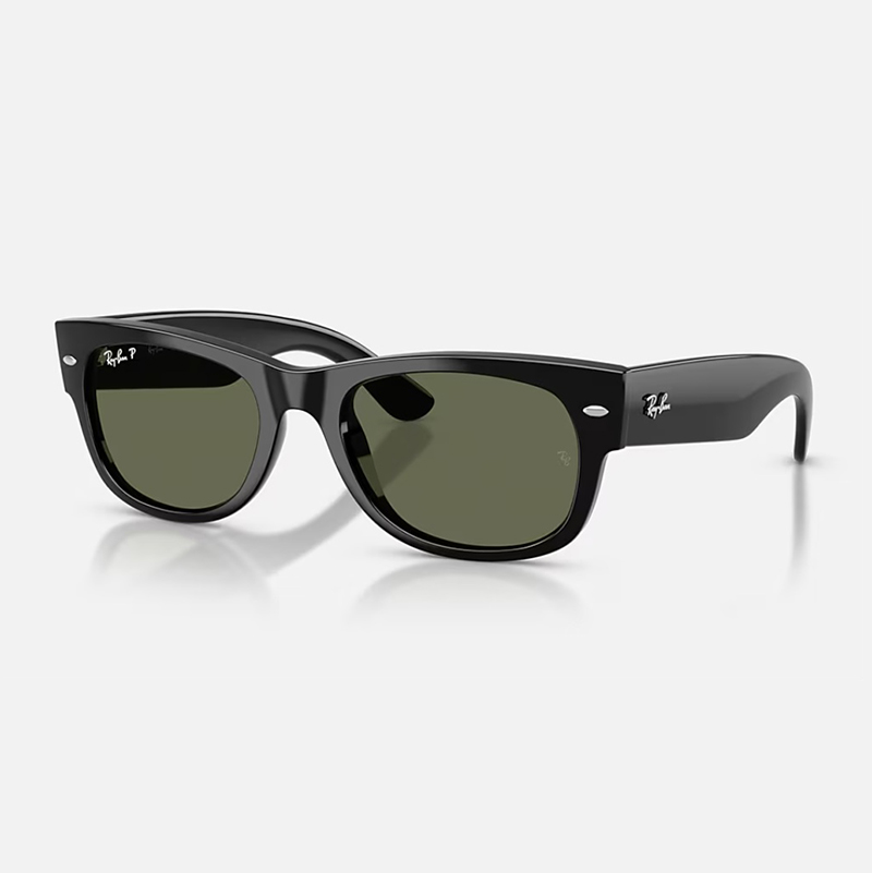 【Ray-Ban】 RB0832SF MEGA WAYFARER2 601/58 ポリッシュブラック/グリーンポラライズド 偏光レンズ サングラス 55サイズ