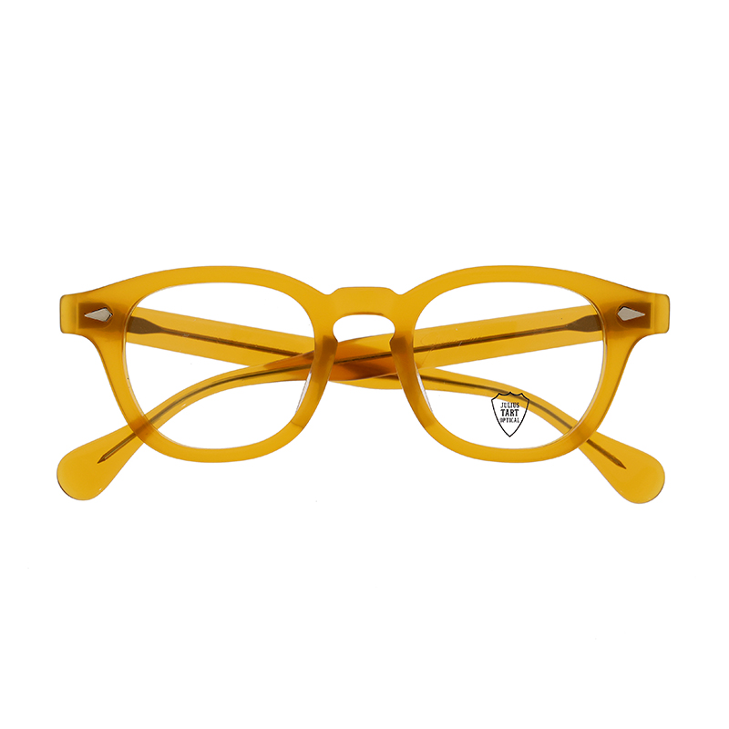 【JULIUS TART OPTICAL】 AR46/22-S（Vintage Yellow） メガネ 46サイズ（ブリッジ22mm）