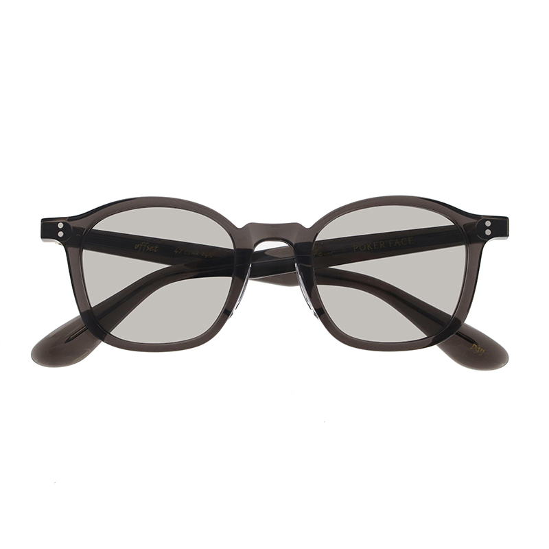 【few×POKER FACE】 offset オフセット DGY（Deep Gray） レンズカラー：Gray 偏光調光レンズ 別注モデル サングラス