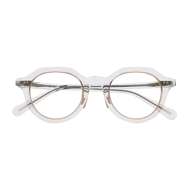 【YUICHI TOYAMA.】 U-172 MSP 05（Clear Gray/Gold） メガネ