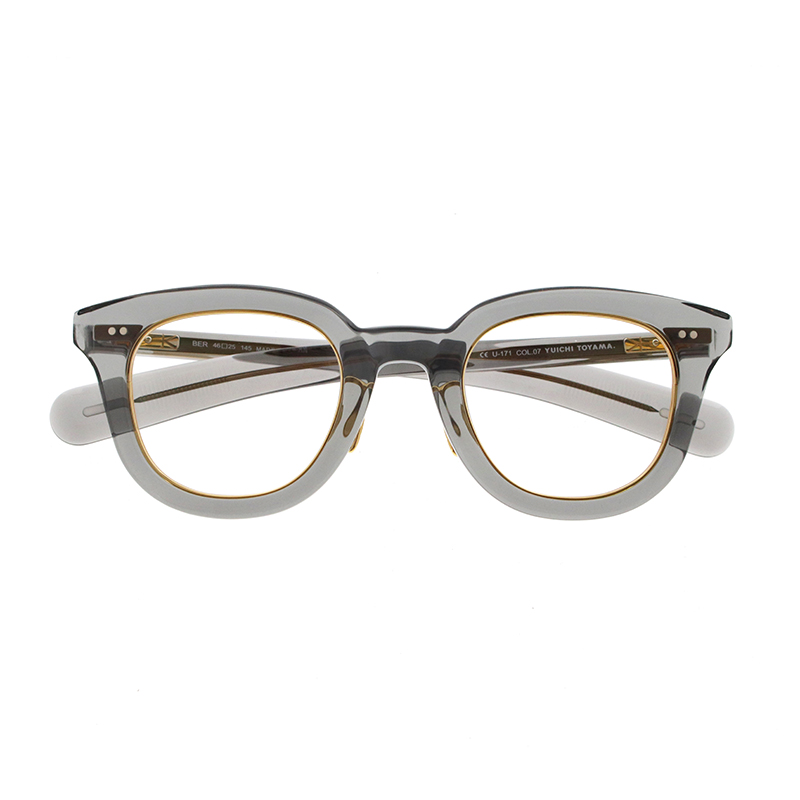 【YUICHI TOYAMA.】 U-171 BER 07（Clear Gray/Gold） メガネ