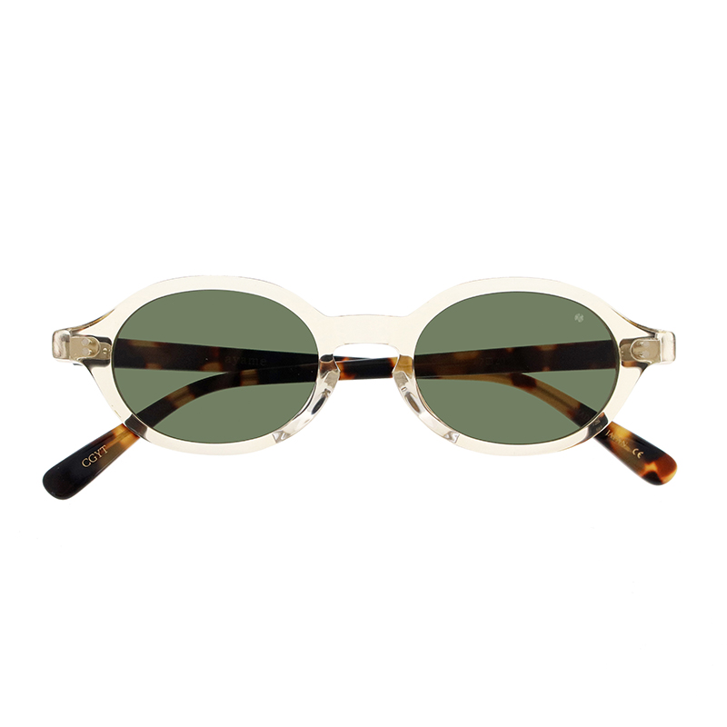 【ayame】 OVO オヴォ CGYT（Crystal Gold/Yellow turtle）レンズカラー：Dark Green サングラス