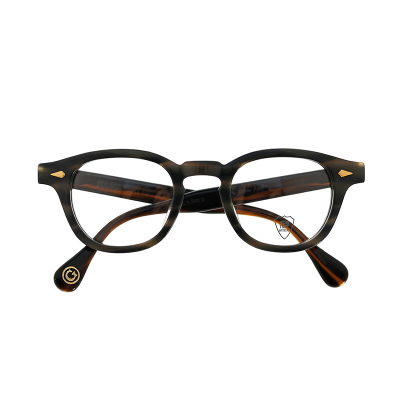 【JULIUS TART OPTICAL】 AR46/24-Ce/G（Camo Sasa/Gold Rivet） メガネ 46サイズ（ブリッジ24mm）