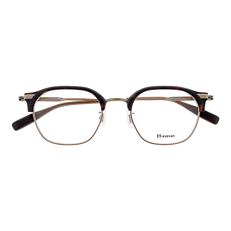 【E5 eyevan】 c5（51） DMAG/AG（Dark Demi/Antique Gold/Antique Gold） メガネ