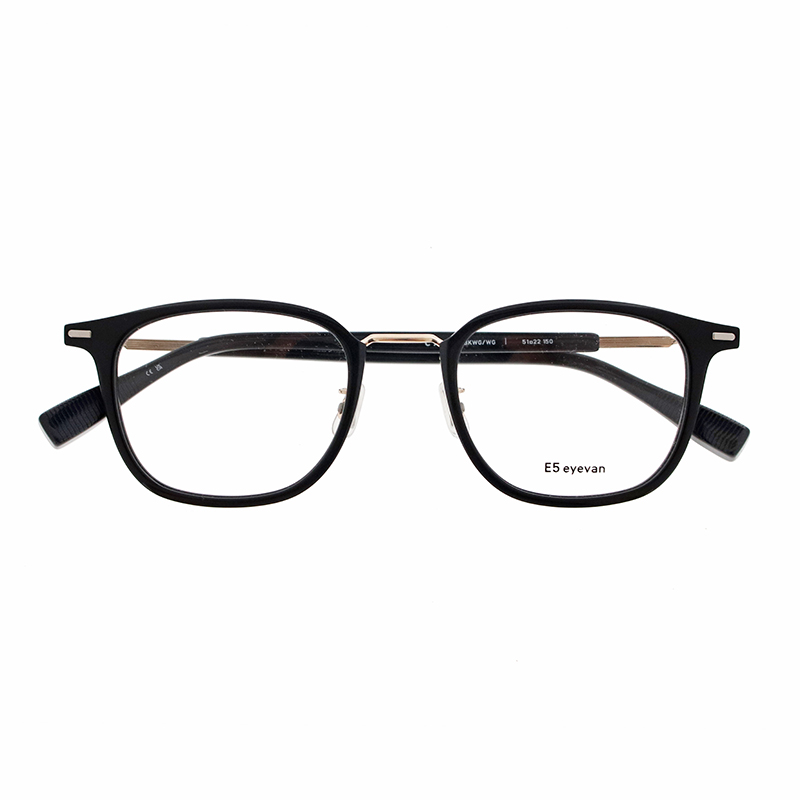 【E5 eyevan】 c7 BKWG/WG（Black/White Gold/White Gold） メガネ
