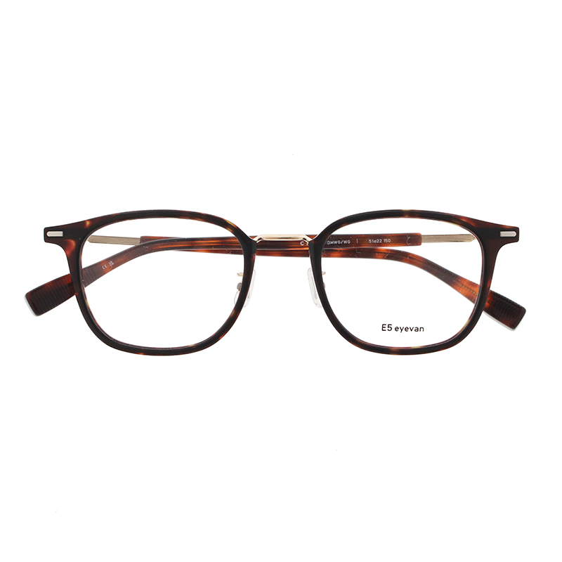 【E5 eyevan】 c7 DMWG/WG（Dark Demi/White Gold/White Gold） メガネ
