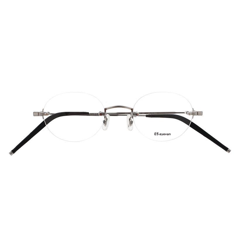 【E5 eyevan】 l4（48） ST（Shirring Titanium） メガネ