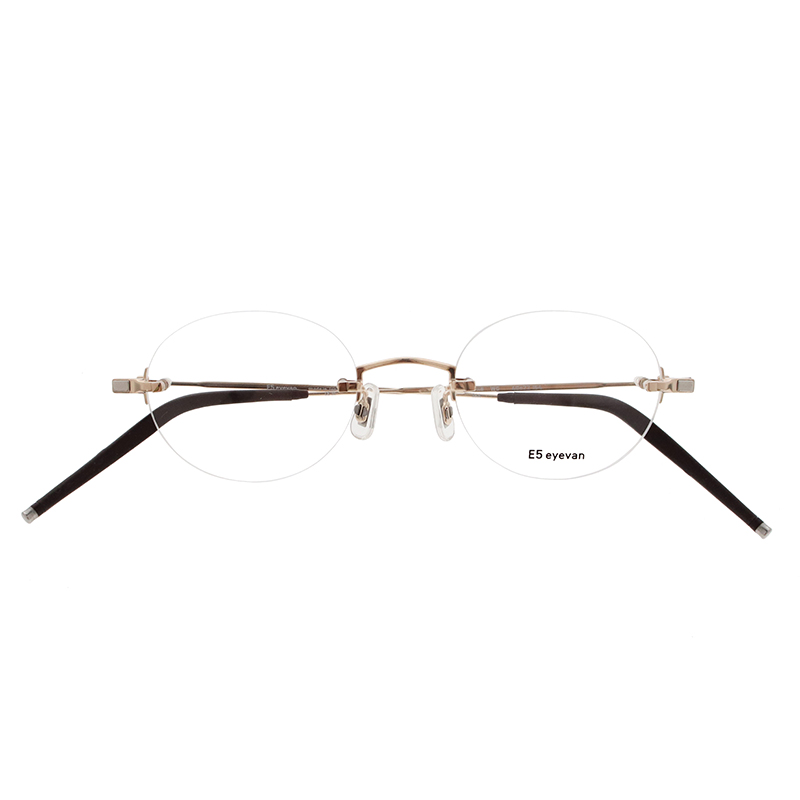 【E5 eyevan】 l4（48） WG（White Gold） メガネ