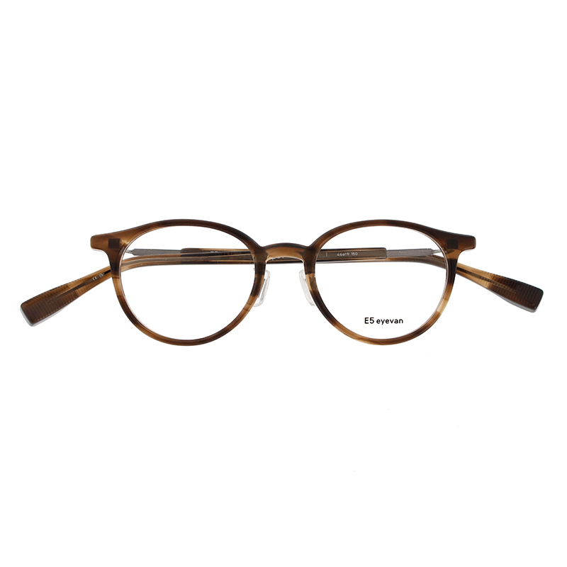 【E5 eyevan】 p31 AB/ST（Aurora Brown/Shirring Titanium） メガネ