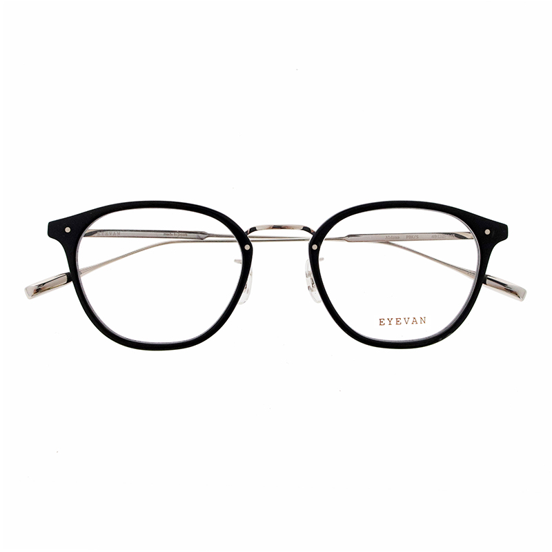 【EYEVAN】 Aldama アルダマ PBK/S（PIANO BLACK/SILVER） メガネ