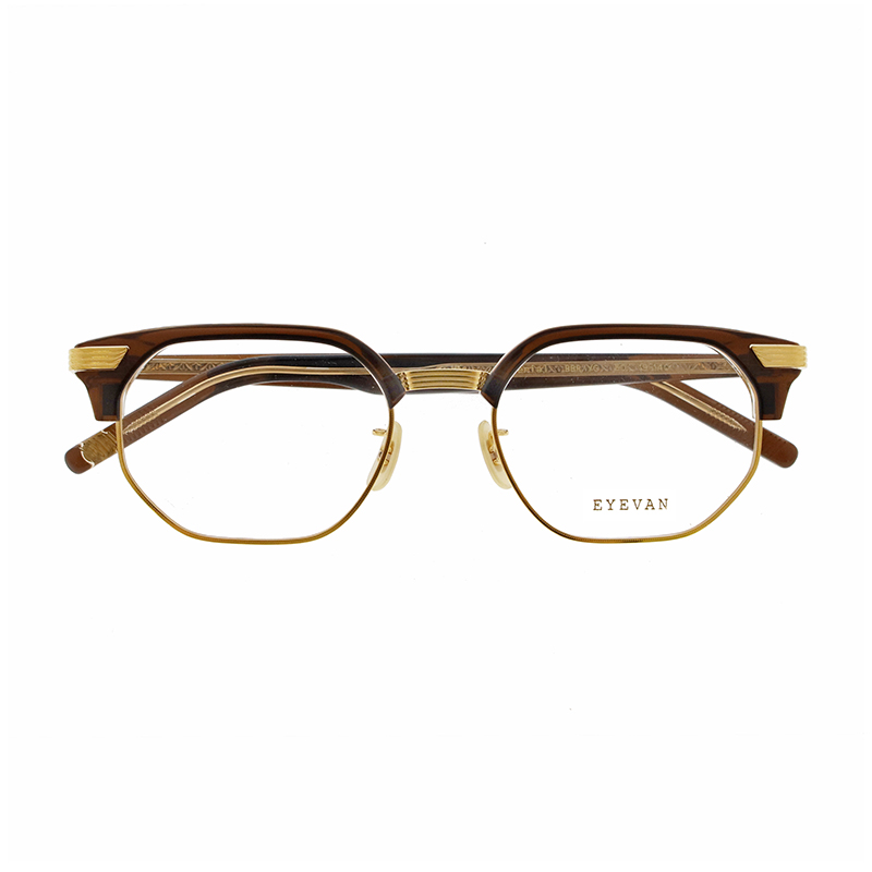 【EYEVAN】 Imperial インペリアル BBR/YG（BEER BROWN/YELLOW GOLD） メガネ