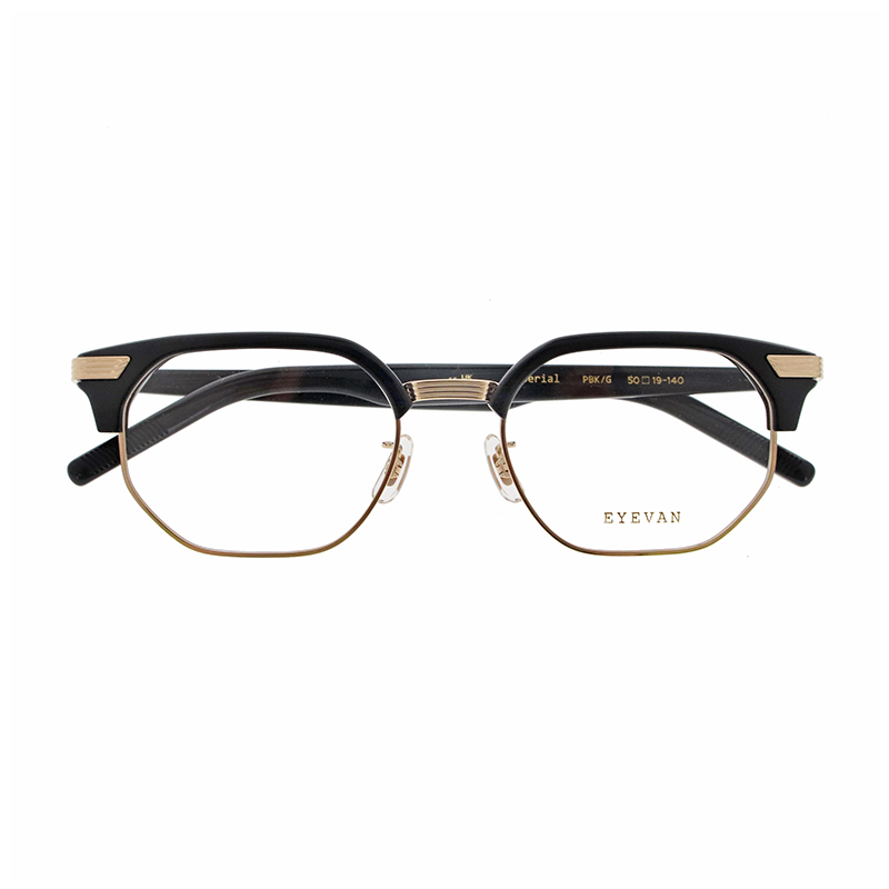 【EYEVAN】 Imperial インペリアル PBK/G（PIANO BLACK/GOLD） メガネ