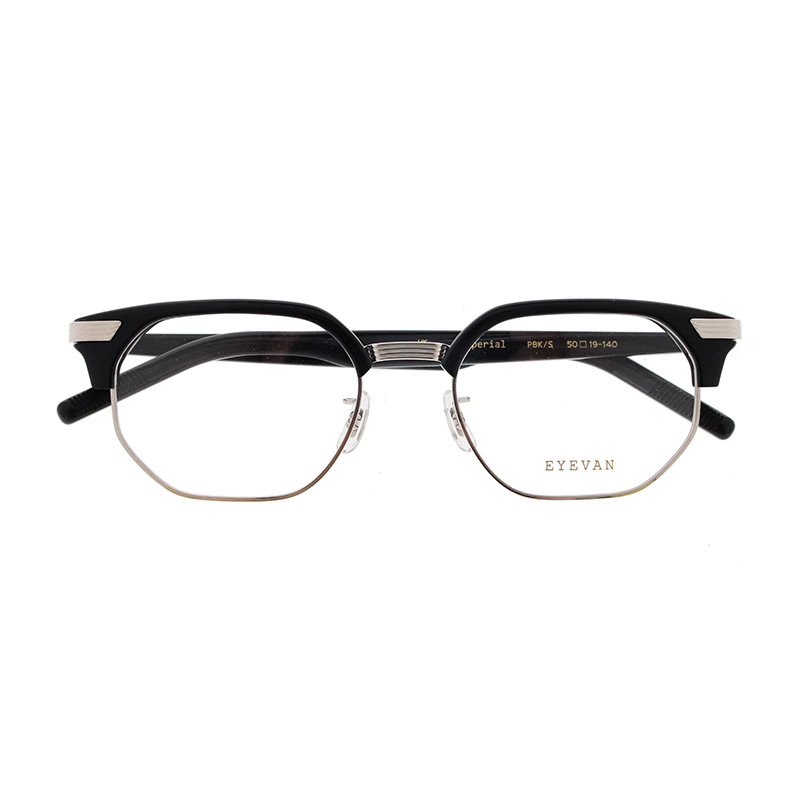 【EYEVAN】 Imperial インペリアル PBK/S（PIANO BLACK/SILVER） メガネ