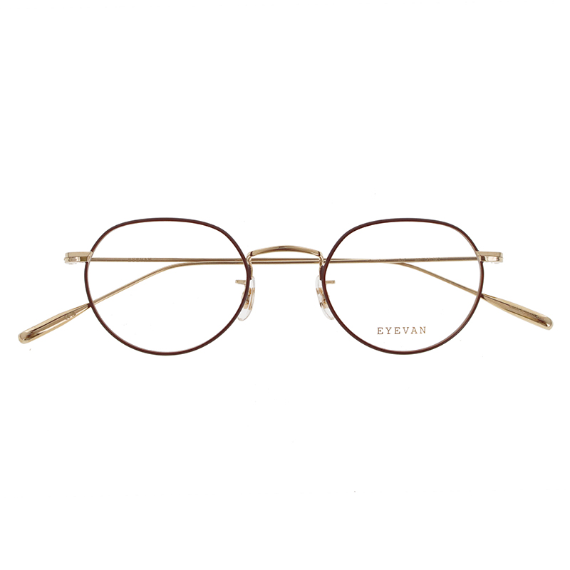 【EYEVAN】 Romaine ロメイン G-C（GOLD/BROWN七宝） メガネ
