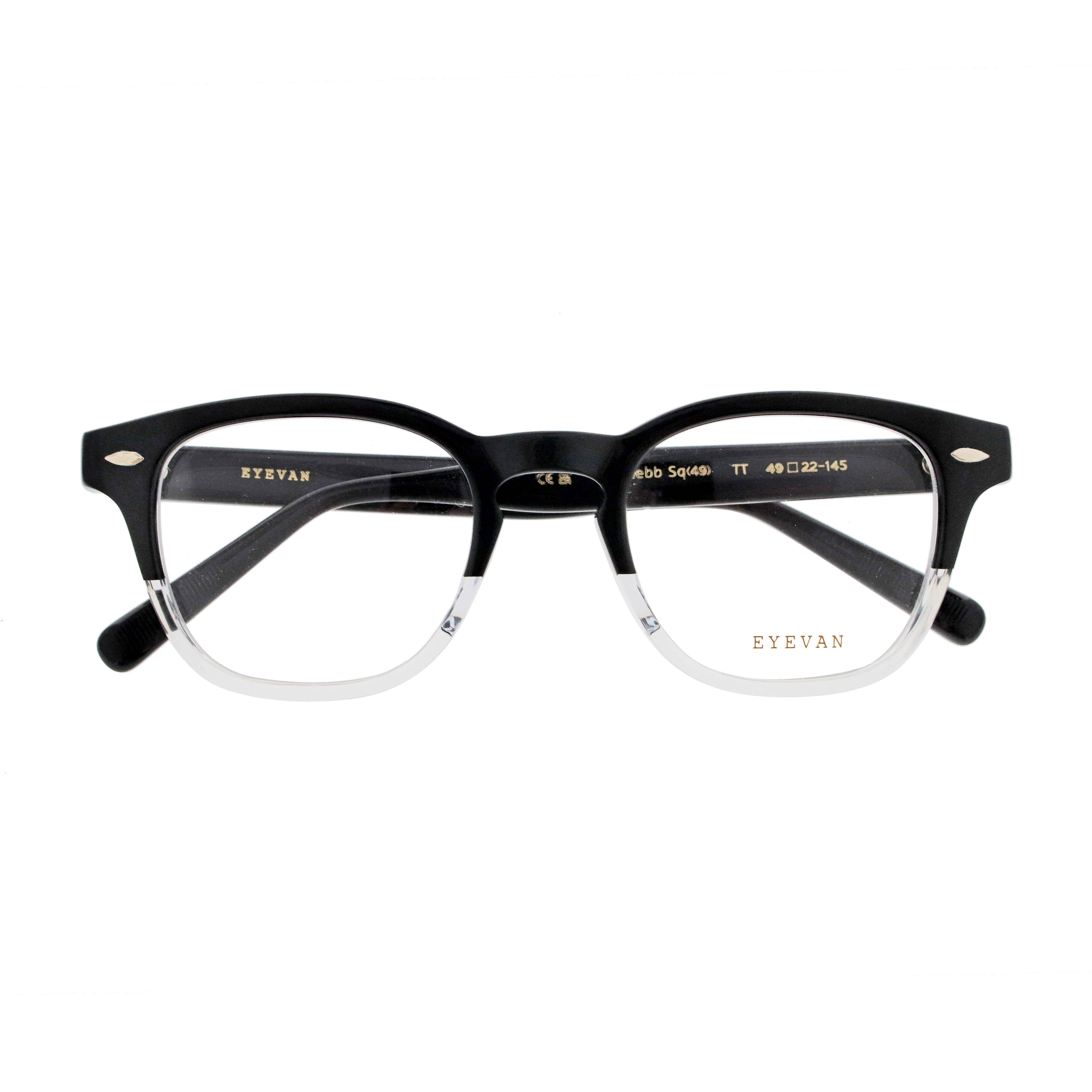 【EYEVAN】 Webb Sq（49） ウェブ スクエア49 TT（TWO TONE） 49サイズ メガネ