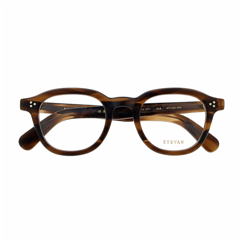 【EYEVAN】 Kirk（47） カーク47 OLB（OLIVE BAMBOO） メガネ 47サイズ