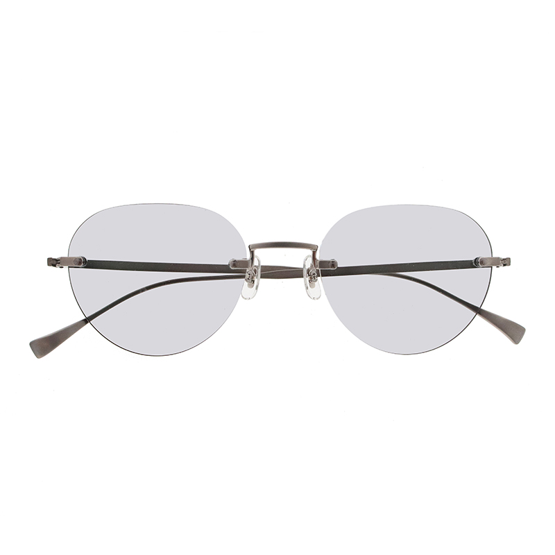 【EYEVAN】 Alvira（52） アルヴィラ52 BC（BRUSH CHROME） レンズカラー：MEDIUM GRAY NYLON 52サイズ サングラス