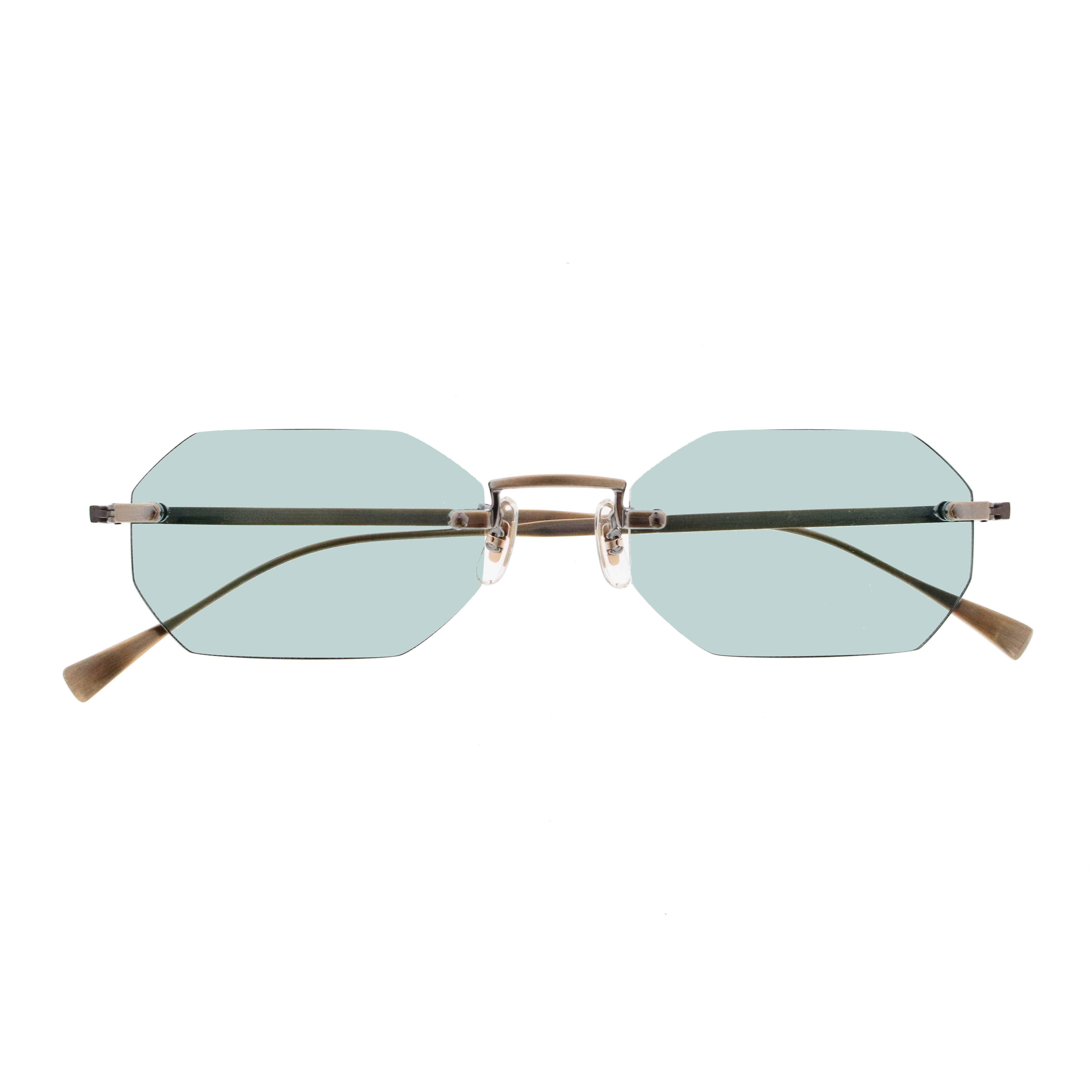 【EYEVAN】 Traction トラクション AG（ANTIQUE GOLD） レンズカラー：GREEN NYLON サングラス