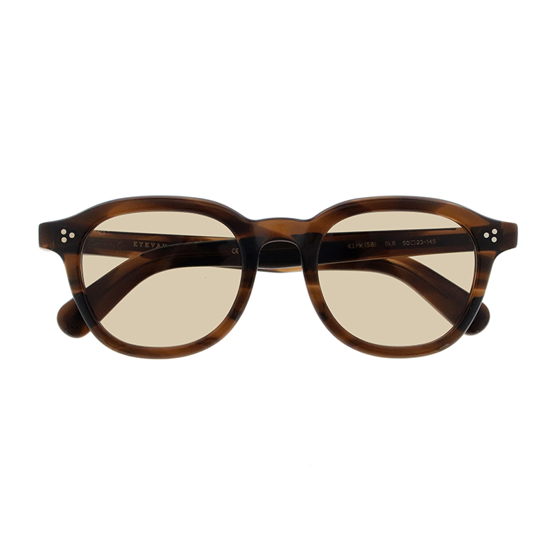 【EYEVAN】 Kirk（50） カーク50 OLB（OLIVE BAMBOO） レンズカラー：SAND BROWN サングラス