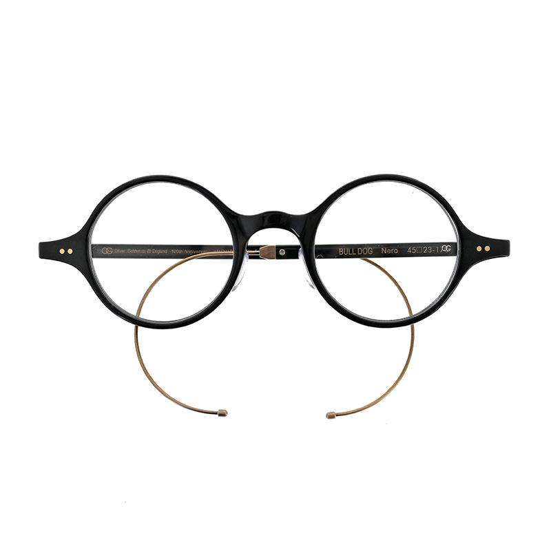 【OLIVER GOLDSMITH】 BULL DOG ブルドッグ Nero 100周年記念モデル メガネ
