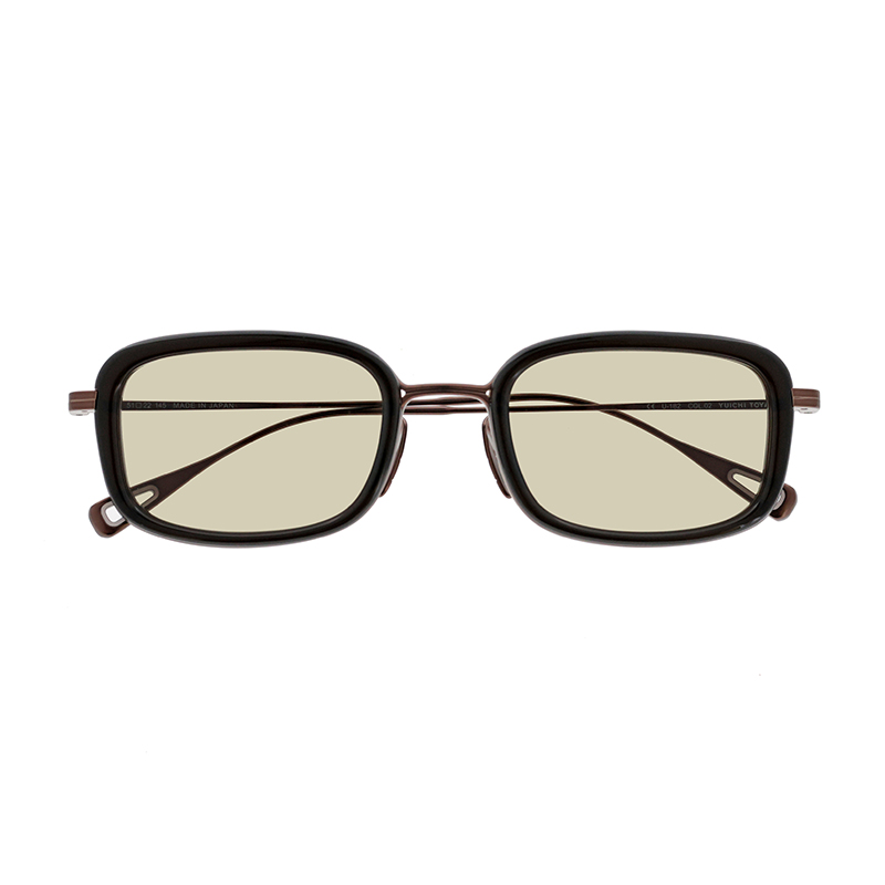 【YUICHI TOYAMA.】 U-182 V.Lou 02（Brown Semi Matt/Deep Brown） レンズカラー：VGY-02 サングラス