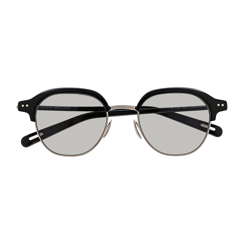 【YUICHI TOYAMA.】 U-184 DUD 02（Black/Silver）レンズカラー：VGY-01 サングラス