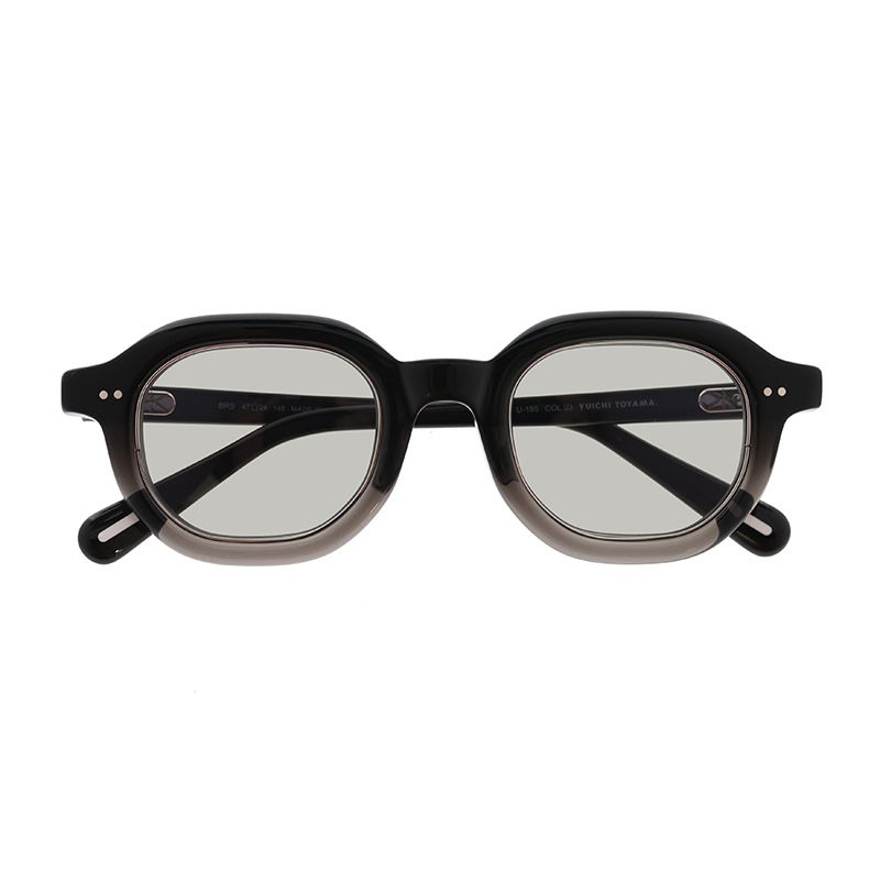 【YUICHI TOYAMA.】 U-185 BRS 03（Fade Gray/Silver） レンズカラー：VGY-01 サングラス
