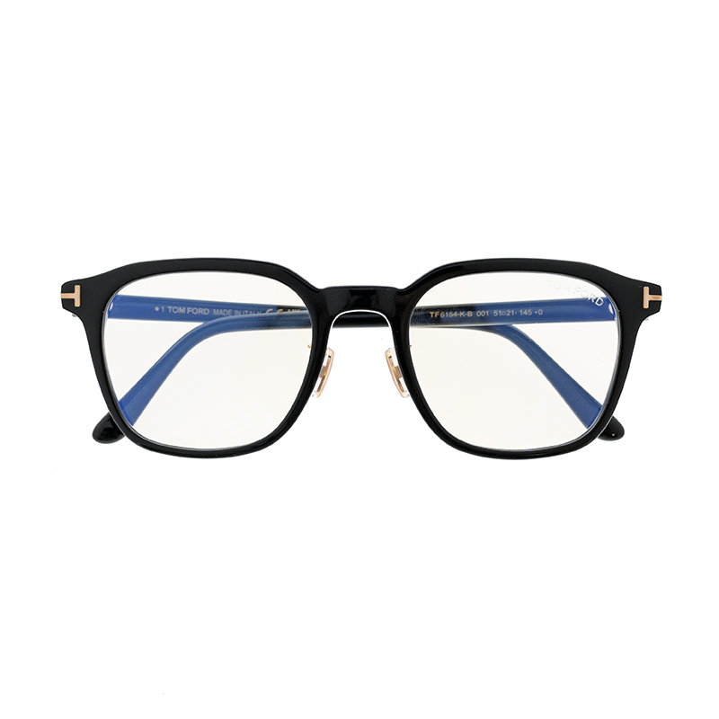 【TOM FORD】 TF6154-K-B 001 アジア企画モデル ブルーライトカット メガネ 51サイズ