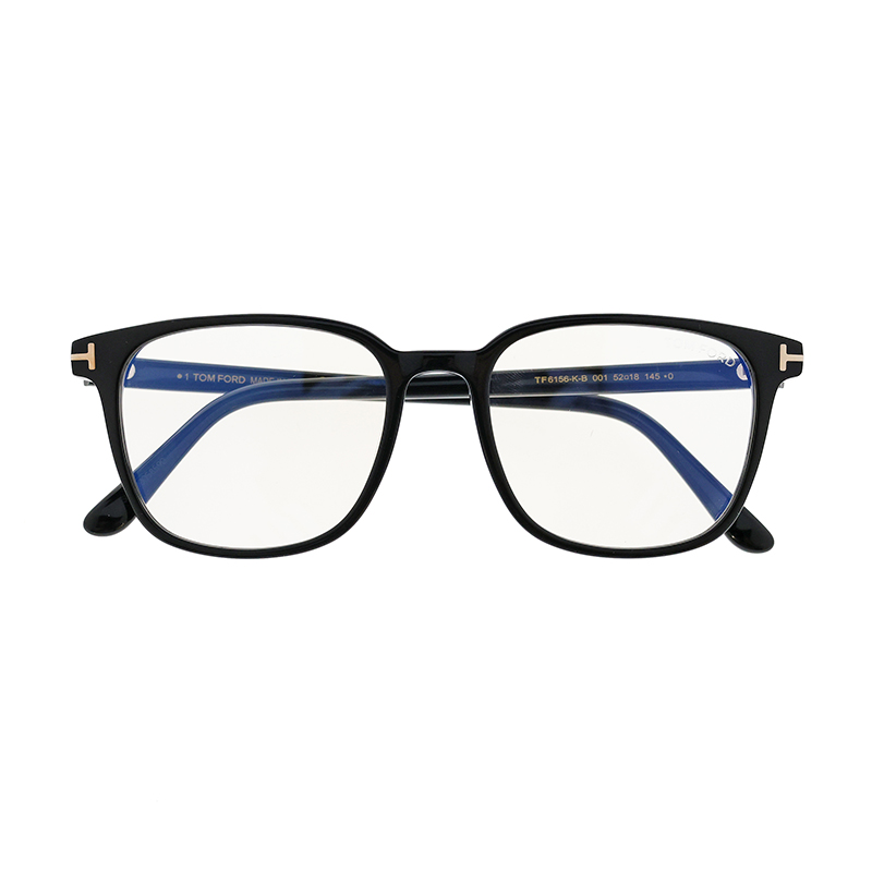 【TOM FORD】 TF6156-K-B 001 アジア企画モデル ブルーライトカット メガネ 52サイズ