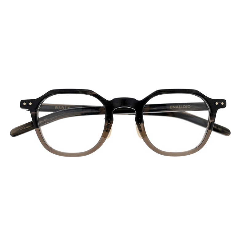 【ENALLOID】 BABIK バビク 245（Dark Grey Sasa＆Brown） メガネ