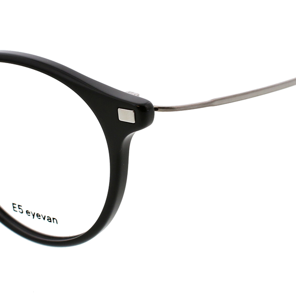 E5 eyevan | 【E5 eyevan】 p13 BK/ST（Black/Shirring Titanium