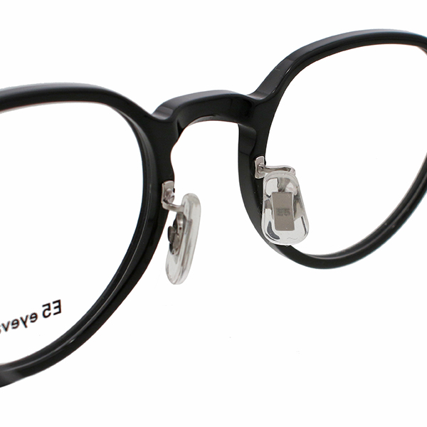E5 eyevan | 【E5 eyevan】 p4（45） BK/ST（Black/Shirring Titanium