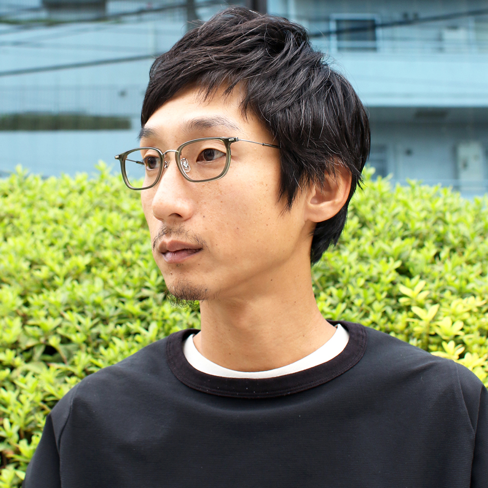 E5 eyevan | 【E5 eyevan】 c2 FG/ST（Forest Green/Shirring Titanium