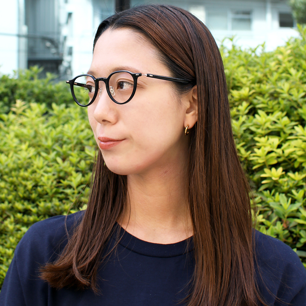 E5 eyevan | 【E5 eyevan】 p10 BK/ST（Black/Shirring Titanium